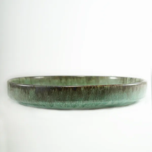 Decuslane "Lagoon" Ceramic Low Rimmed Serving Bowl hover