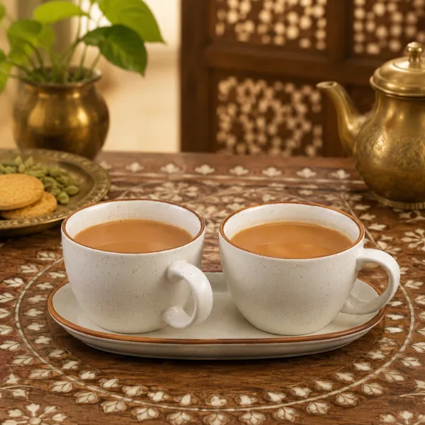 "Ivory Speckle" Ceramic Duo Set
