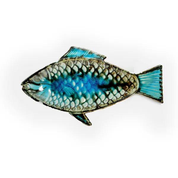 "Matsya" Reactive Glaze Fish Platter hover