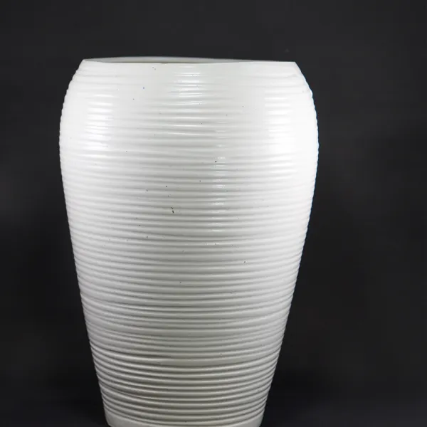 "Earthy Ribbed" Tall Floor Vase hover
