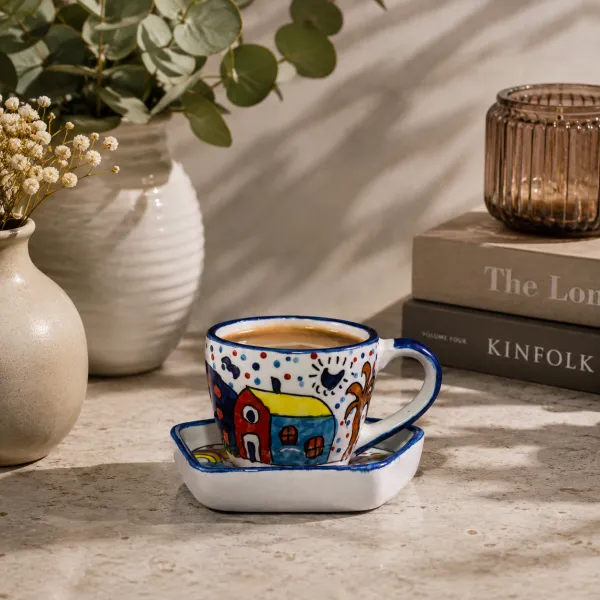 Cup & Polygon Saucer Set hover