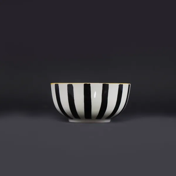 "Solar Stripe" Ceramic Katori hover
