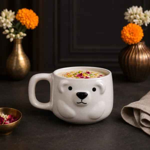 "Polar Bear" Artisan Sculptural Mug