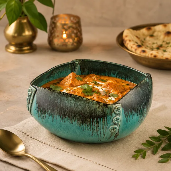 "Monolith II" Square-Rimmed Serving Bowl