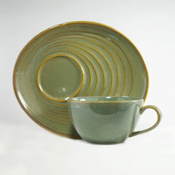 "Sage Horizon" Ceramic Wide-Mouth Tea Set hover