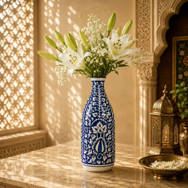 "Aria" Tall Carafe Ceramic Vase