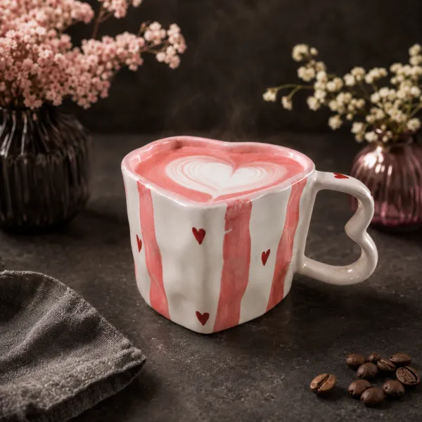 "Dil-Se" Sculpted Heart-Silhouette Mug hover