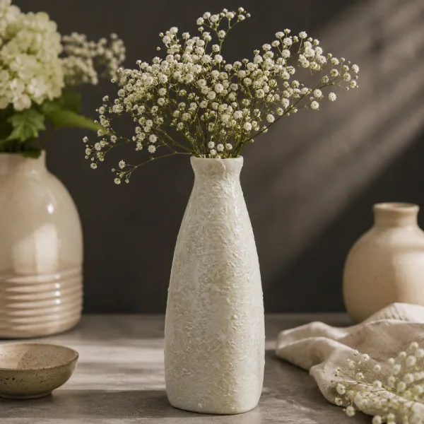 "Solitaire" Artisanal Ceramic Bud Vase
