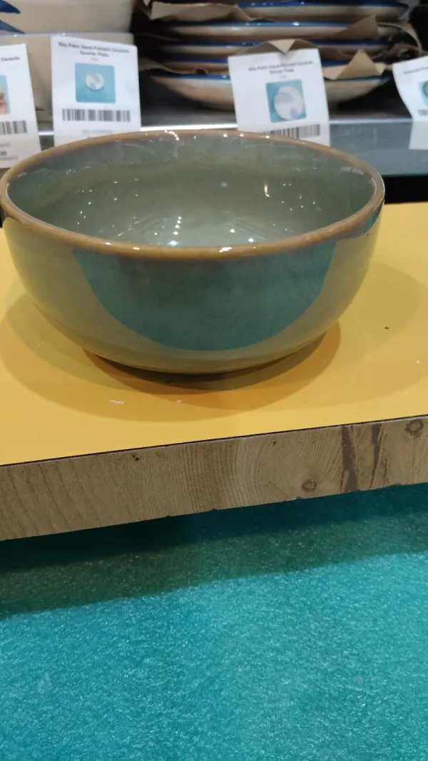 Mosaic Meadow Artisan Serving Bowl