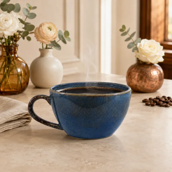 Midnight Azure Artisan Teacup hover