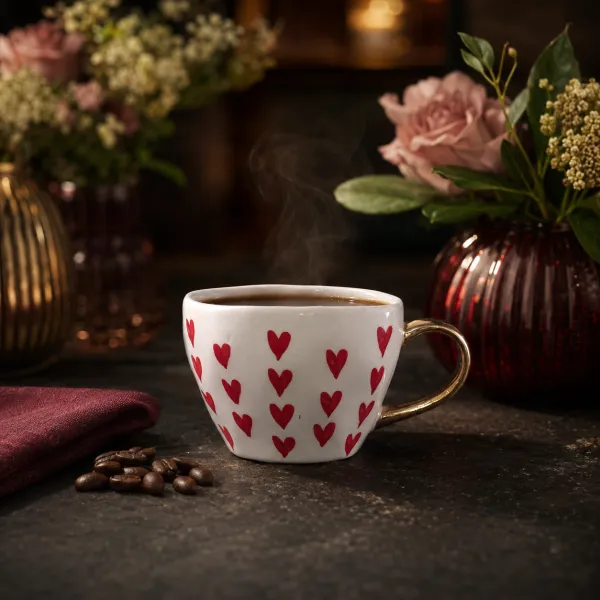Gilded Heart Artisan Teacup
