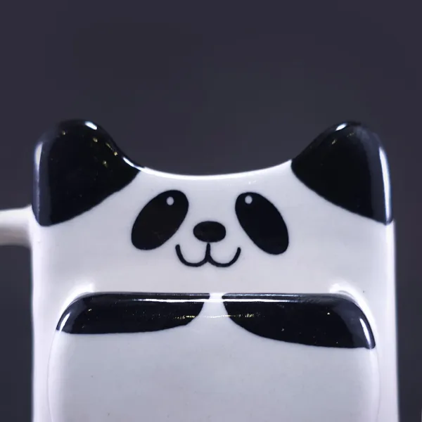 "Panda Hug" Artisan Sculptural Mug hover