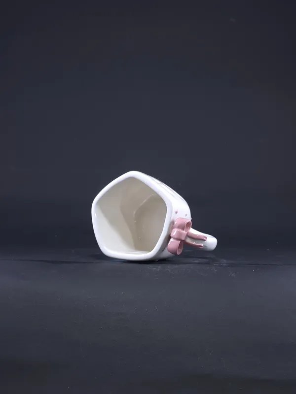 "Blush Ribbon" Artisan Keepsake Mug hover