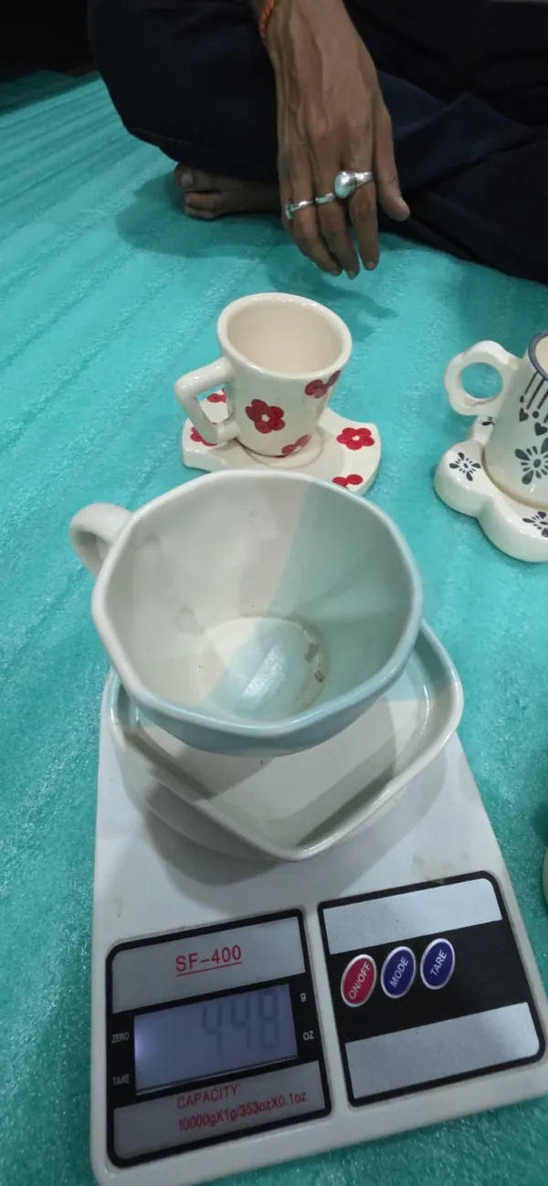 "Geo & Crescent" Studio Cup & Saucer Set