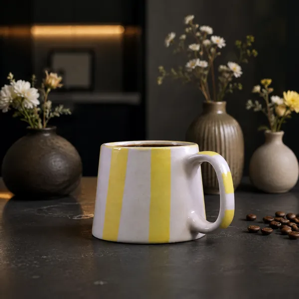 Sunshine Stripe Artisan Mug hover