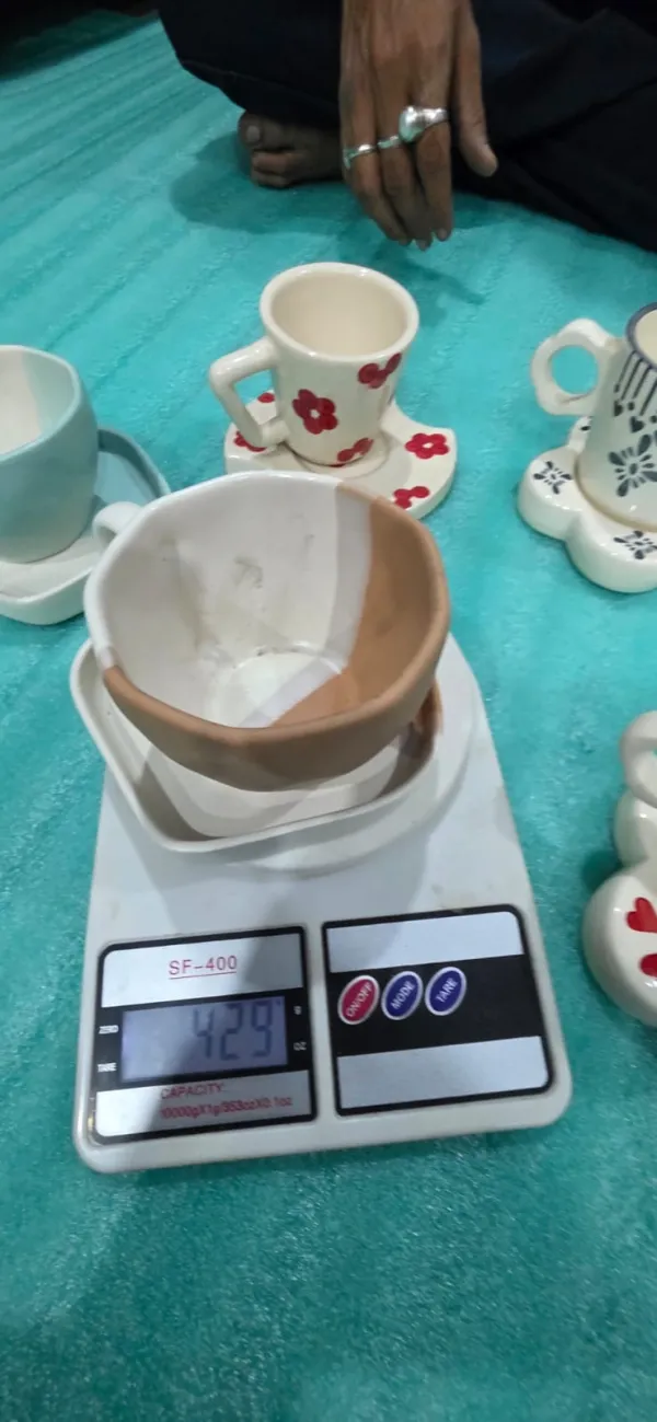 "Geo & Crescent" Studio Cup & Saucer Set hover