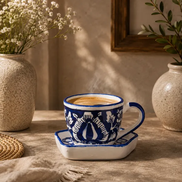 Cup & Polygon Saucer Set