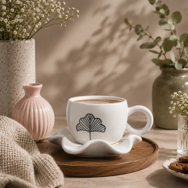 Frondescence Fluted Cup & Saucer Set hover