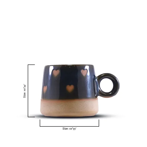"Dil-Se" Matte Sand-Heart Artisan Mug hover