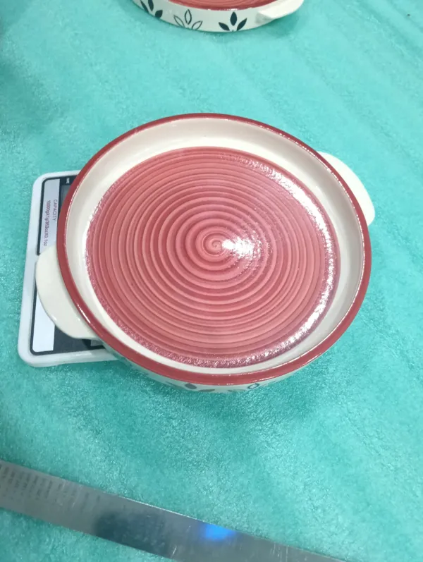 "Crimson Vortex" Grand Artisan Serving Tray