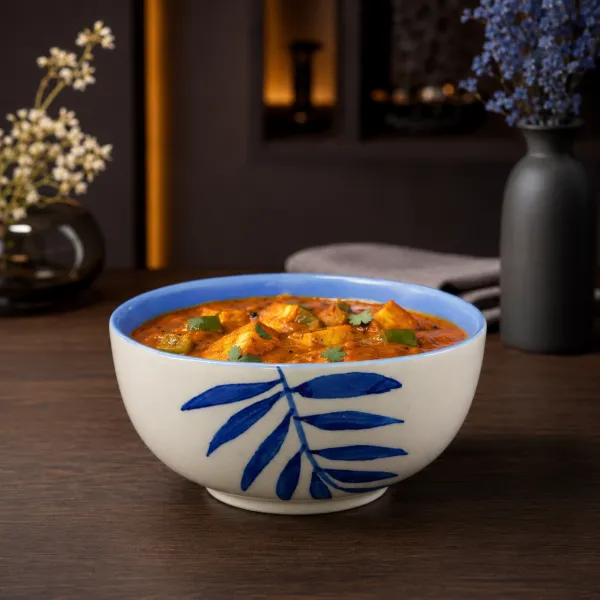 Nila Palm Hand-Painted Ceramic Katori Bowl