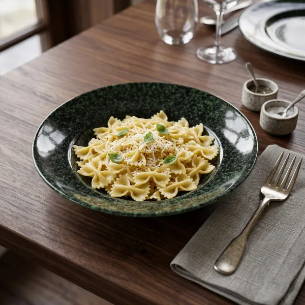 "Speckled Forest" Artisan Pasta Bowl