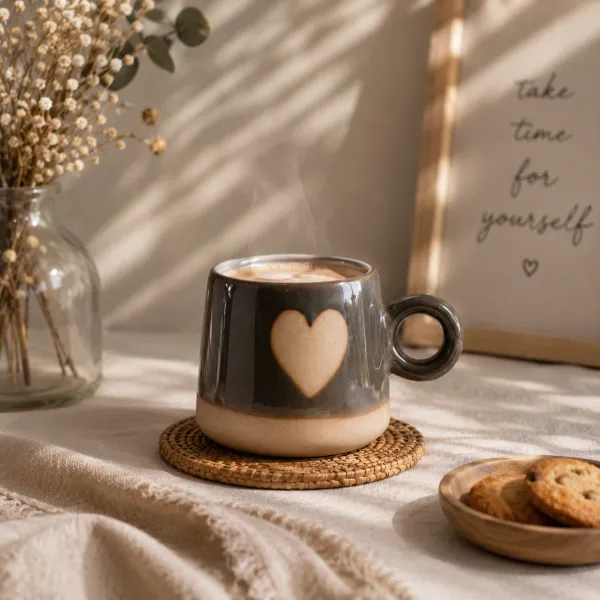 "Dil-Se" Midnight Heart Artisan Mug