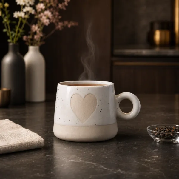 "Dil-Se" Speckled Heart Artisan Mug